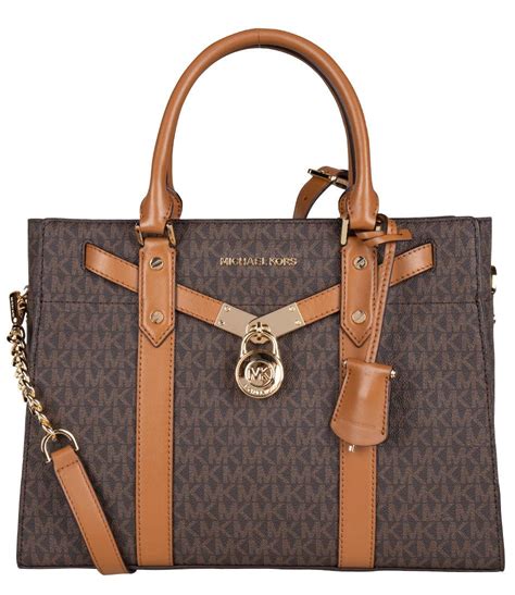 michael michael kors hamilton large leather satchel|michael kors nouveau hamilton satchel.